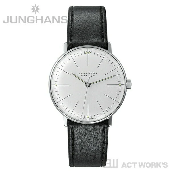 《全2種》Max Bill by JUNGHANS ハンドウインド Handwind 027 3700 00 027 3701 00　【HANDAUFZUG ドイツ製 マックス・ビル ユンハンス ユングハンス 腕時計 リストウォッチ 手巻き】