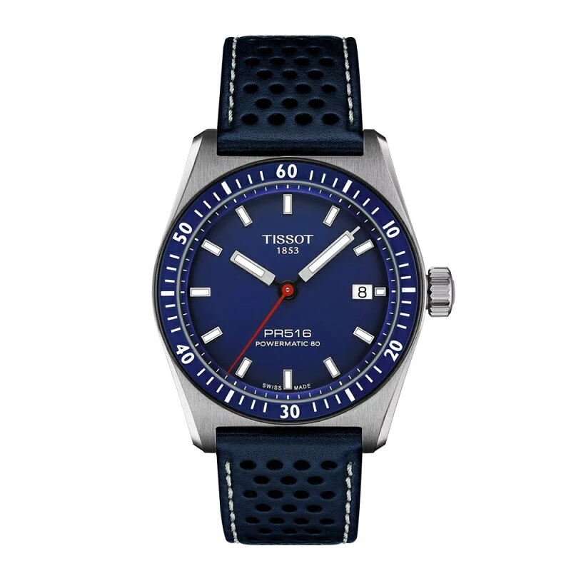 T1494071604100 ティソ TISSOT Tissot PR516 Powermatic 80 メンズ 機械式自動巻き T149.407.16.041.00 38mm パワーリザーブ80時間 ニヴァクロンヒゲゼンマイ 正規輸入品【ショッピングローン24回無金利】