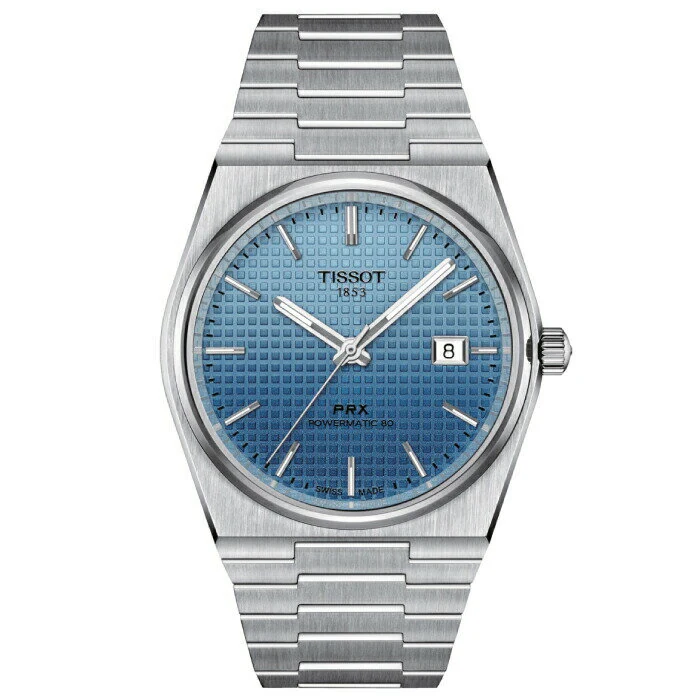 【最大60回無金利ローンok】TISSOT PRX Powermatic80 Automatic T137.407.11.351.01[ティソ パワーマティック80 オートマティック アイスブルーカメレオン正規販売店 新品 機械式自動巻 T1374071135101 ギフト ラッピング無料